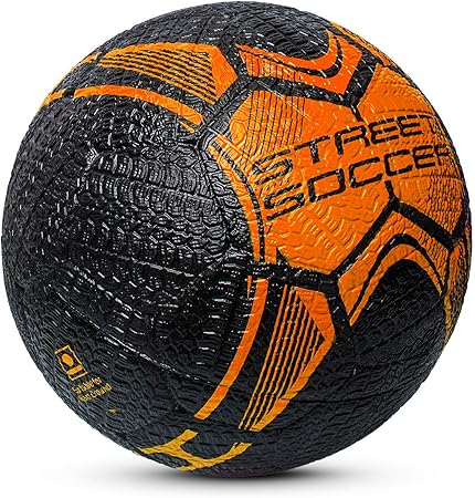Vector X Street Soccer Fußball | Material- Moulded Rubber | All Surface | High Bounce | High Speed | Rubberized Outer core | High Air Retention Bladder | 32 Panel | Training
