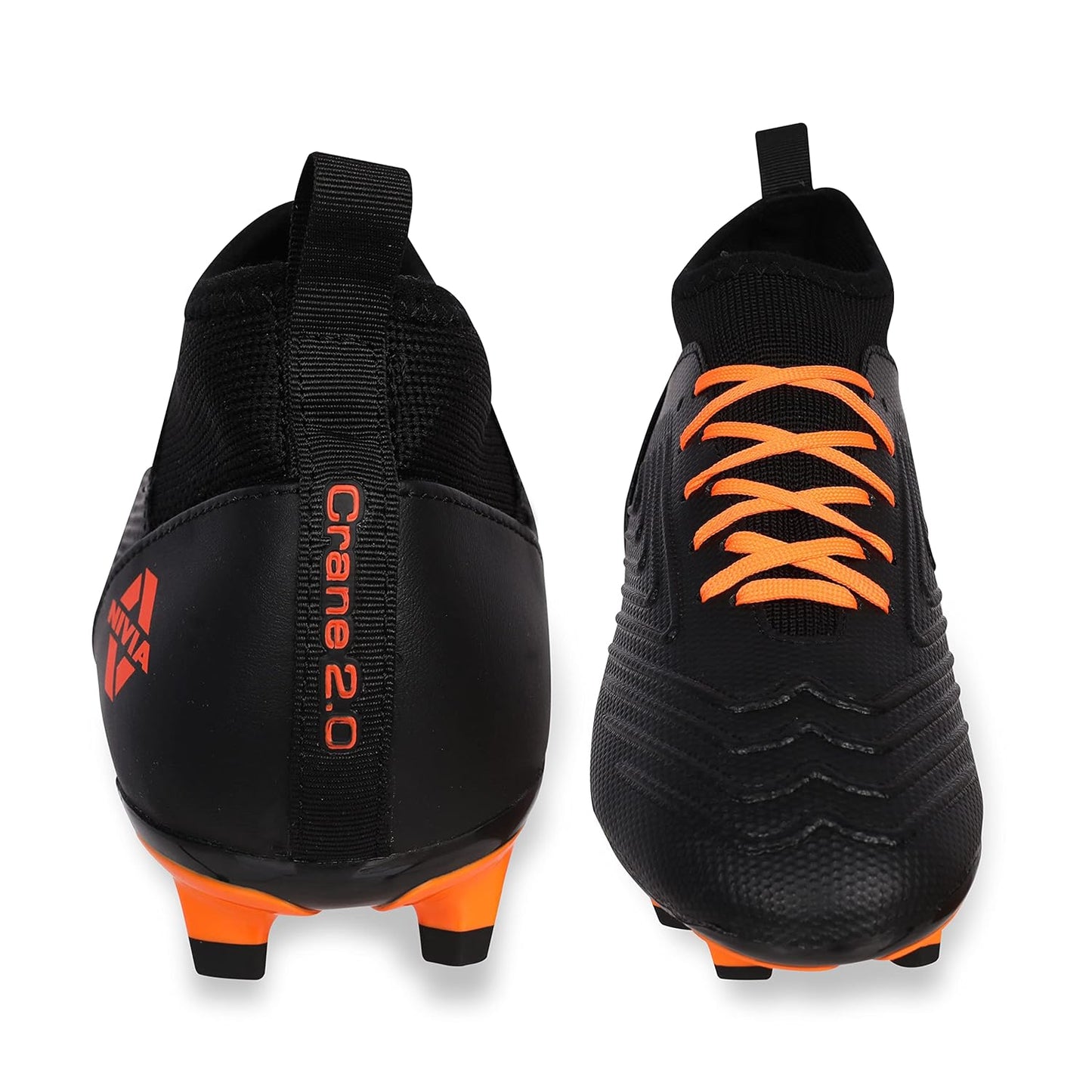 Nivia Crane 2.0 Fußballschuhe | Thermoplastisches Polyurethan | Geformte Einlegesohle | Minimale Wasserabsorption/Wassergeschützt