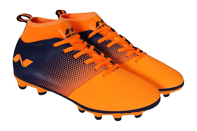 Nivia Ashtang Fußballstollen für Männer/Sport und athletische Schuhe mit PU Synthetik Leder Ober/bequeme Fußballschuhe