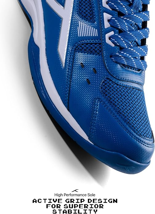 Hundred Raze Unisex Badminton Sports Shoes (Non-Marking) | for Indoor Squash, Table Tennis, Basketball & Paddle Pickle | Lightweight | X-Cushion, Toe Assist