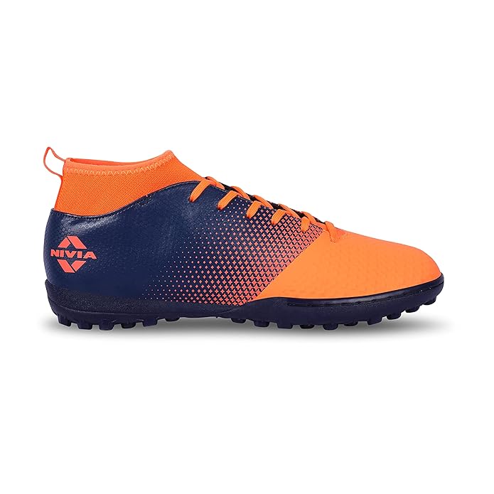 Nivia Ashtang Fußballstollen für Männer/Sport und athletische Schuhe mit PU Synthetik Leder Ober/bequeme Fußballschuhe