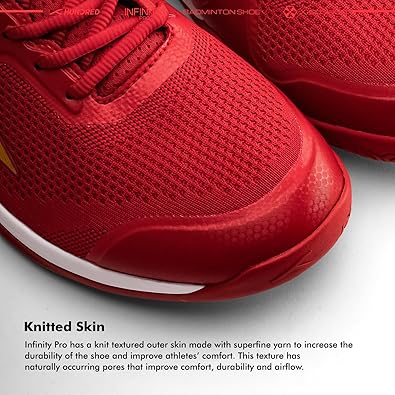 HUNDRED Infinity Pro Non-Marking Professional Badminton Shoe for Men
