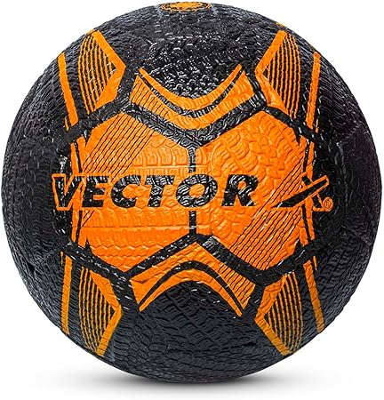 Vector X Street Soccer Fußball | Material- Moulded Rubber | All Surface | High Bounce | High Speed | Rubberized Outer core | High Air Retention Bladder | 32 Panel | Training