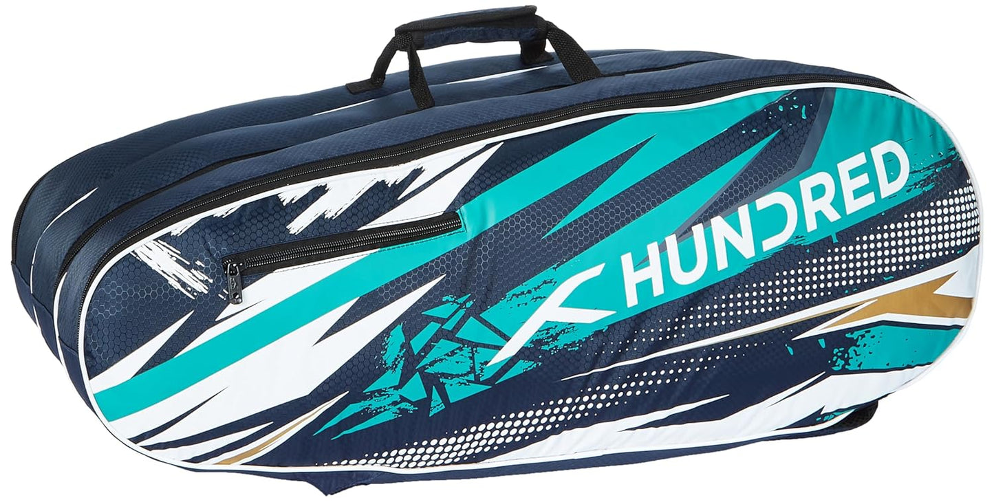 Hundred LevelUp Kit Bag Double Compartment with Side Pocket (6 in 1) Kit Bag (Dust Blue)