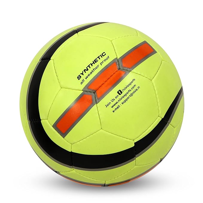 Nivia Rubber Football Classic, Size 5, Yellow