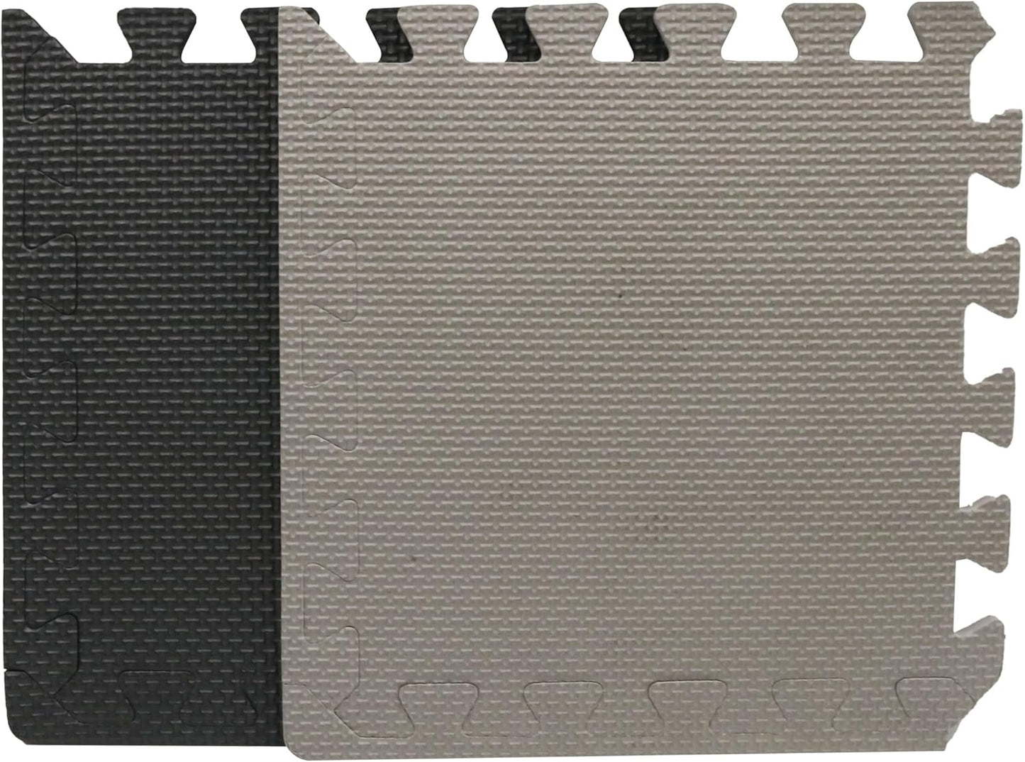 Endless EVA Foam Packung mit 18 Stück grauen Puzzle-Bodenmatten | Größe: 30 * 30 cm, 1 cm dick | Farbe: grau | Material: EVA | Ineinandergreifende Fliesen zum Schutz des Bodens in Ihrem Haus oder Fitnessstudio