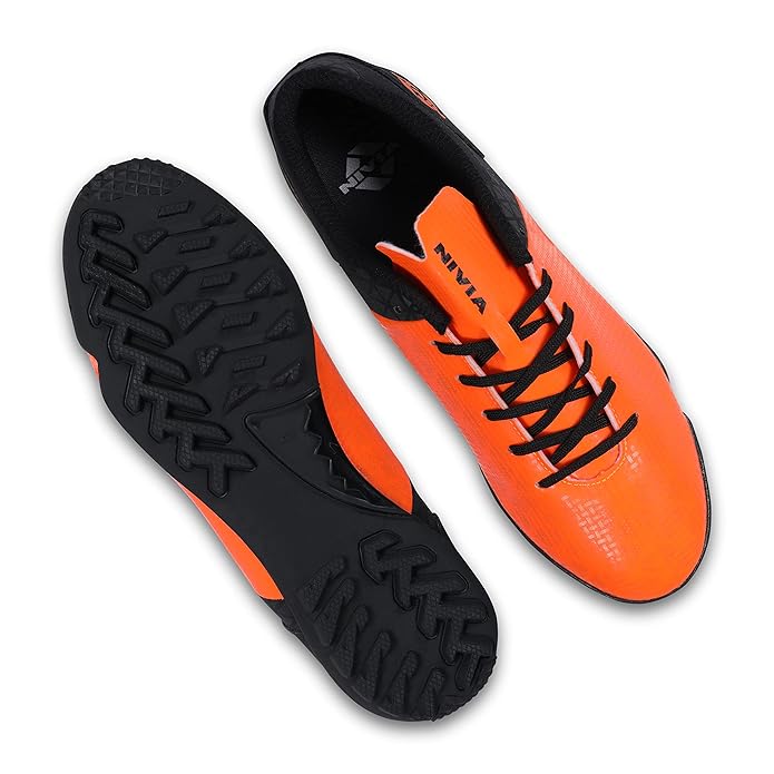 Nivia Aviator 2.0 Fußballschuhe | TPU-Sohle mit PVC-Synthetik-Leder-Obermaterial, geformte Einlegesohle | Ideal für harte Böden