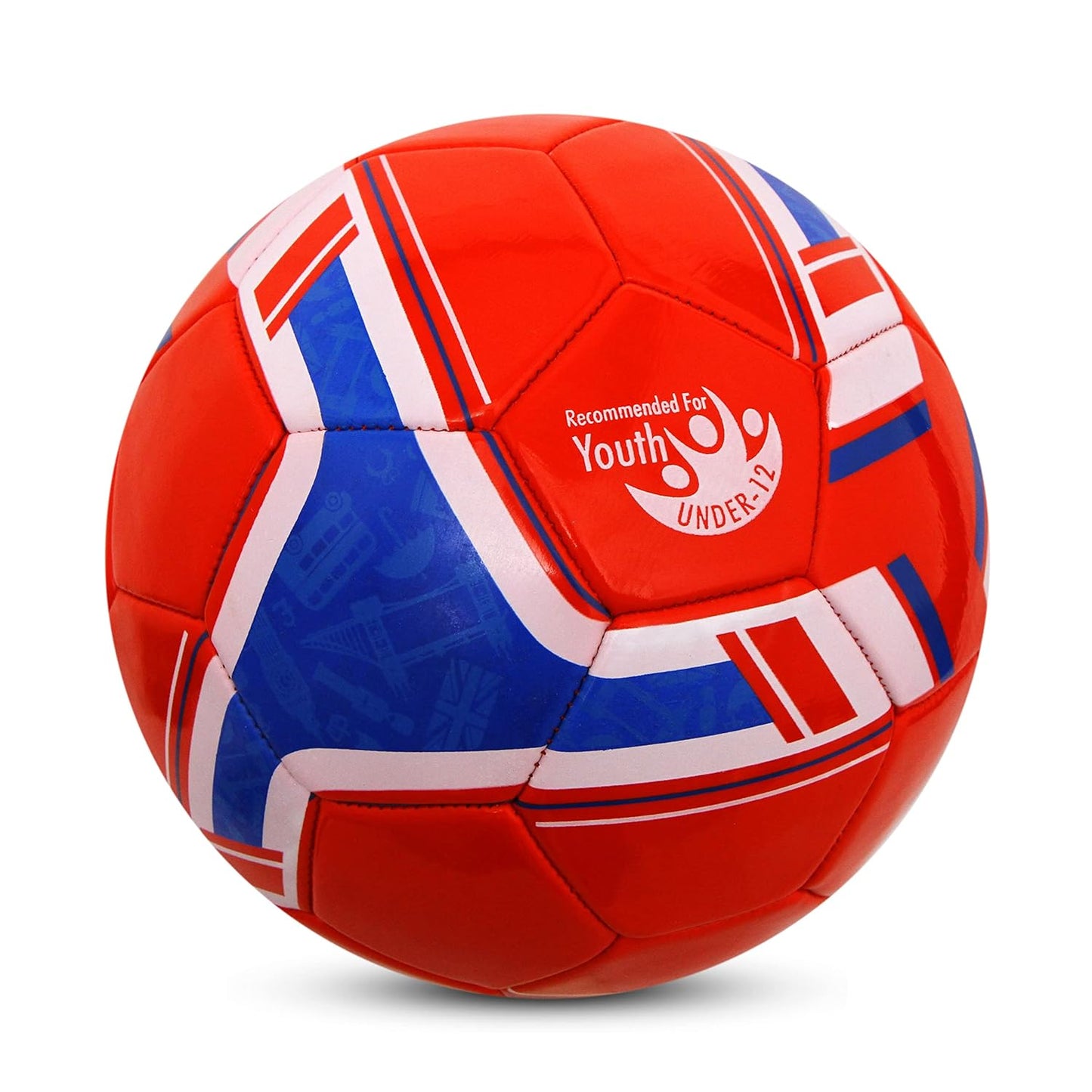 Nivia Spinner Maschinengenähter Fußball (England), 32-Panel-Fußball, PVC-genähter Fußball, Fußball für Training, Freizeit, Anfänger, Fußball, Fußballgröße – 5 (Mehrfarbig)