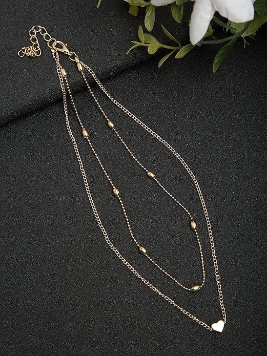 YouBella Legierung vergoldete Anhänger-Halskette für Damen (Gold) | Material: Legierung | Für Frauen und Mädchen | Am besten zum Verschenken | Stilvoll, trendig | Geeignet für alle Gelegenheiten | Hautfreundlich | Nicht allergisch