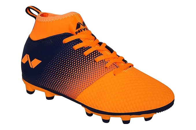Nivia Ashtang Fußballstollen für Männer/Sport und athletische Schuhe mit PU Synthetik Leder Ober/bequeme Fußballschuhe