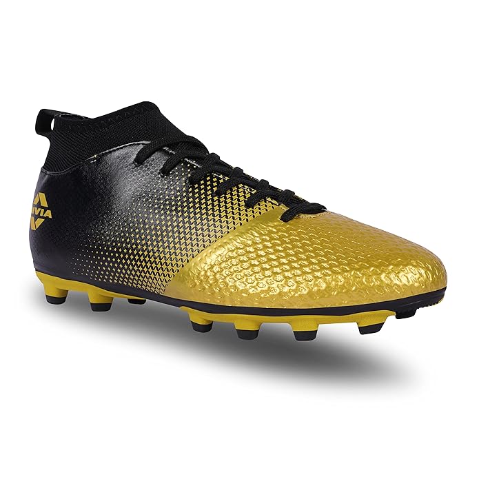 Nivia Ashtang Fußballstollen für Männer/Sport und athletische Schuhe mit PU Synthetik Leder Ober/bequeme Fußballschuhe