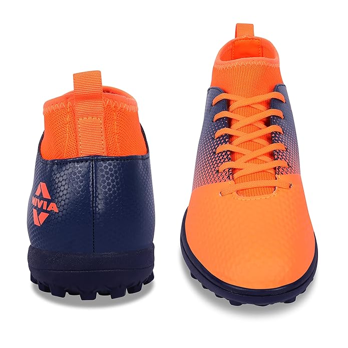 Nivia Ashtang Fußballstollen für Männer/Sport und athletische Schuhe mit PU Synthetik Leder Ober/bequeme Fußballschuhe