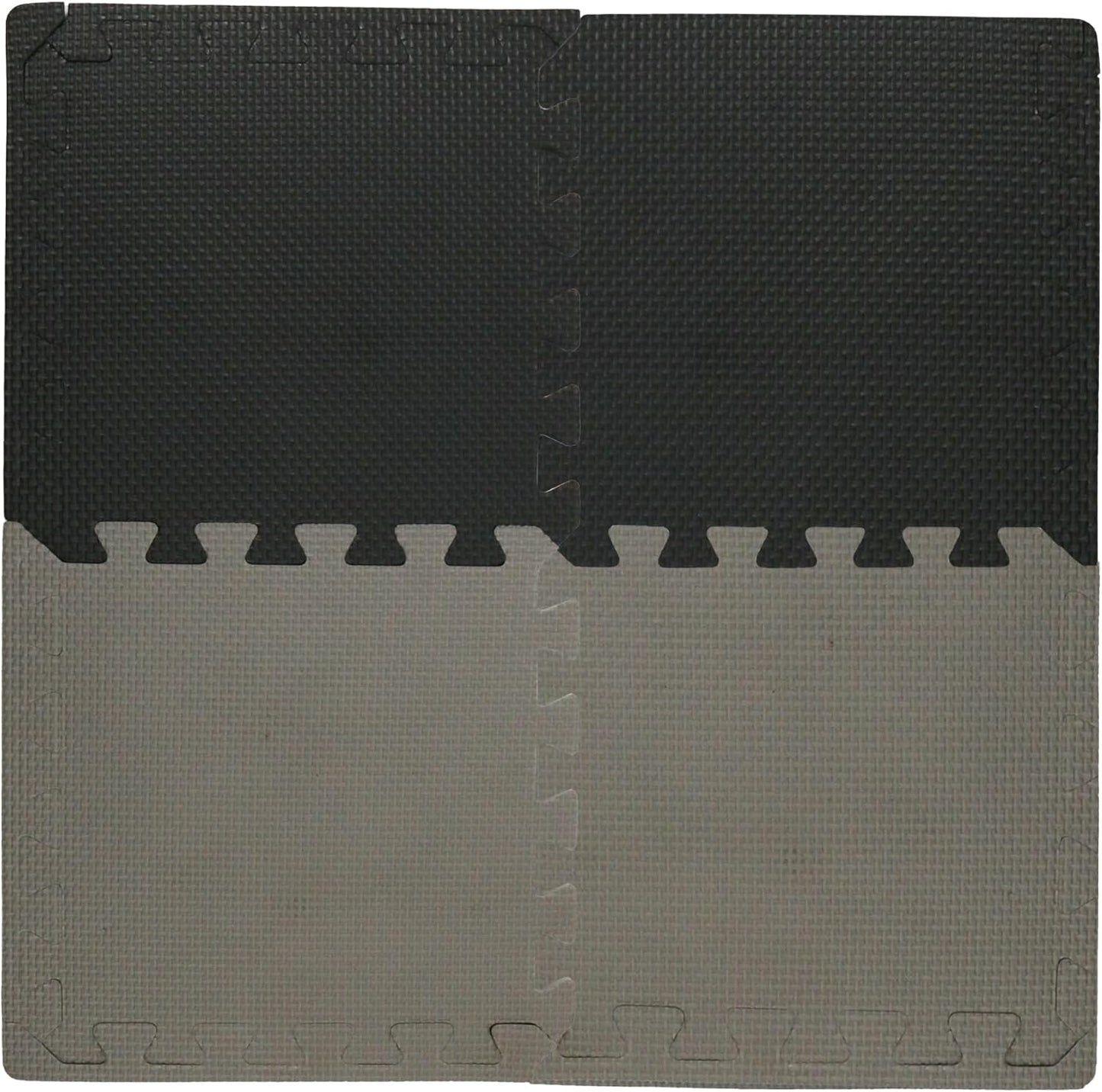 Endless EVA Foam Packung mit 18 Stück grauen Puzzle-Bodenmatten | Größe: 30 * 30 cm, 1 cm dick | Farbe: grau | Material: EVA | Ineinandergreifende Fliesen zum Schutz des Bodens in Ihrem Haus oder Fitnessstudio