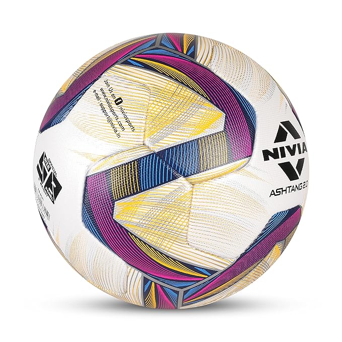 Nivia Ashtang Football | Material: PU, Multicolor