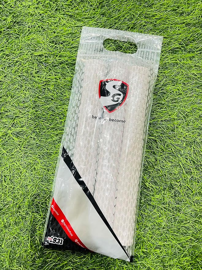 SG Hexa Cricketschlägergriff | 3 Stück | Farbe: Weiß | Größe: Standard | Material: Gummi | Langlebig und langlebig | Stark und robust | Stoßdämpfung | Verbesserte Leistung