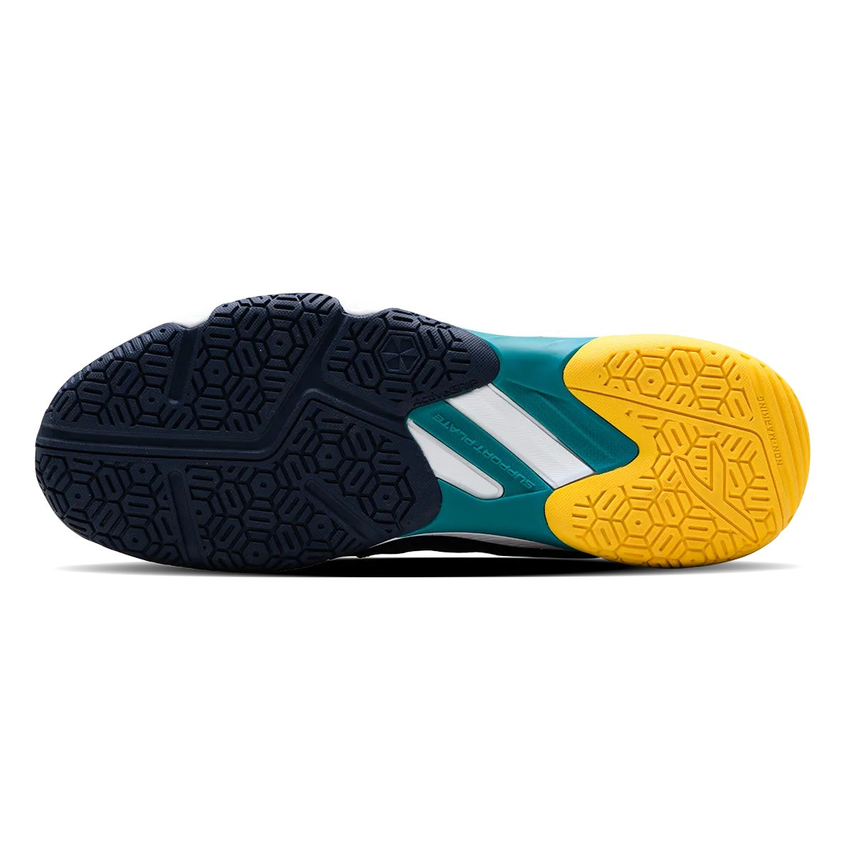 Hundred HYPERCOURT Badminton Shoe (Navy/Green/Yellow)