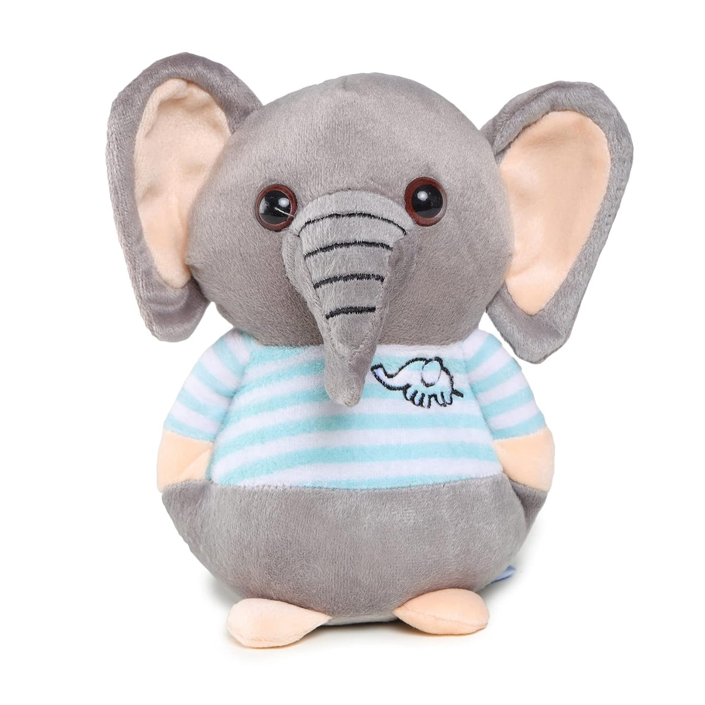 Webby Weiches Plüschtier Elefant 20 cm (blau & grau) | Superweiche Plüschtiere | Komfortkissen | Stofftier für Kinder und Erwachsene | Anti-Stress-Geschenk | Hohe Qualität