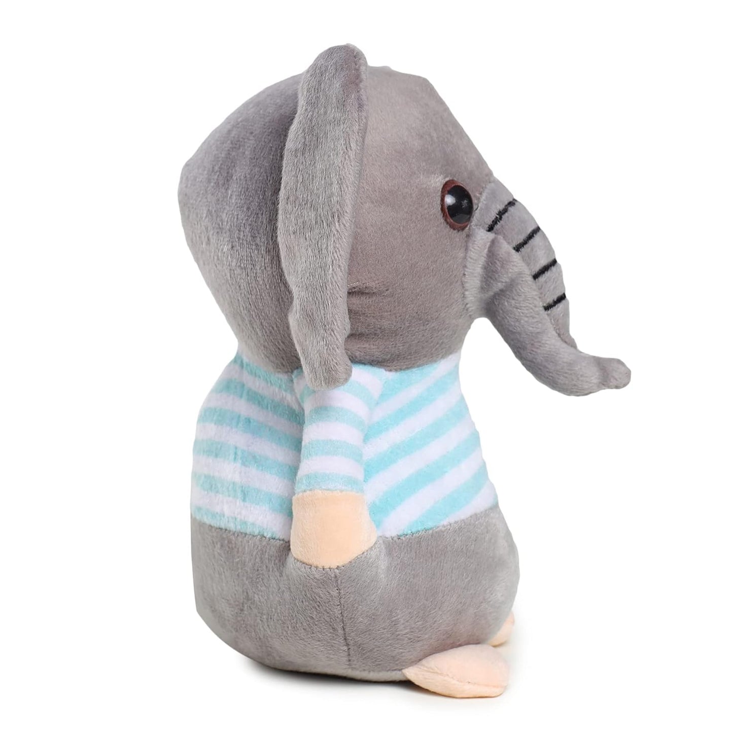 Webby Weiches Plüschtier Elefant 20 cm (blau & grau) | Superweiche Plüschtiere | Komfortkissen | Stofftier für Kinder und Erwachsene | Anti-Stress-Geschenk | Hohe Qualität