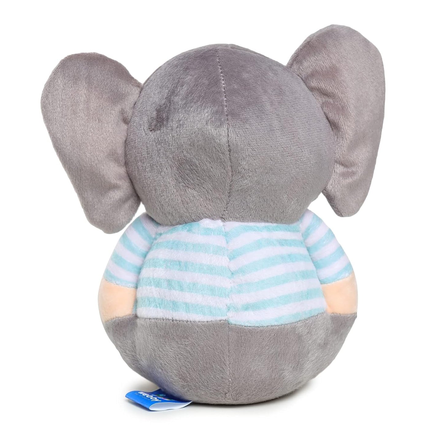 Webby Weiches Plüschtier Elefant 20 cm (blau & grau) | Superweiche Plüschtiere | Komfortkissen | Stofftier für Kinder und Erwachsene | Anti-Stress-Geschenk | Hohe Qualität