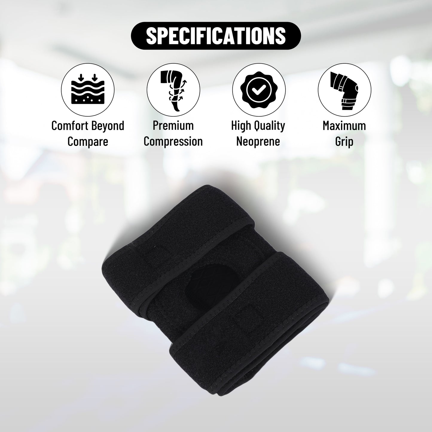 Endless verstellbare elastische Kniestütze Paar | Material: Neopren | Für Arthritis, Meniskus Riss, ACL, Knie Schmerzlinderung, Läufer, Sport, Fitnessstudio, Sport, Übung, Training, Radfahren