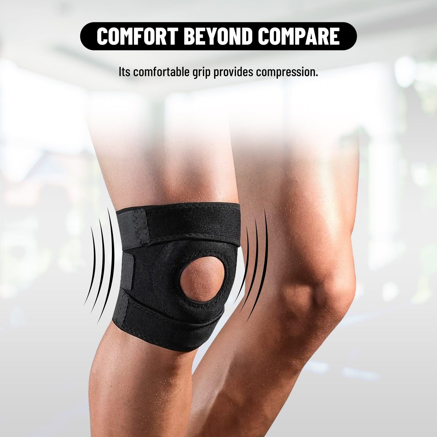 Endless verstellbare elastische Kniestütze Paar | Material: Neopren | Für Arthritis, Meniskus Riss, ACL, Knie Schmerzlinderung, Läufer, Sport, Fitnessstudio, Sport, Übung, Training, Radfahren