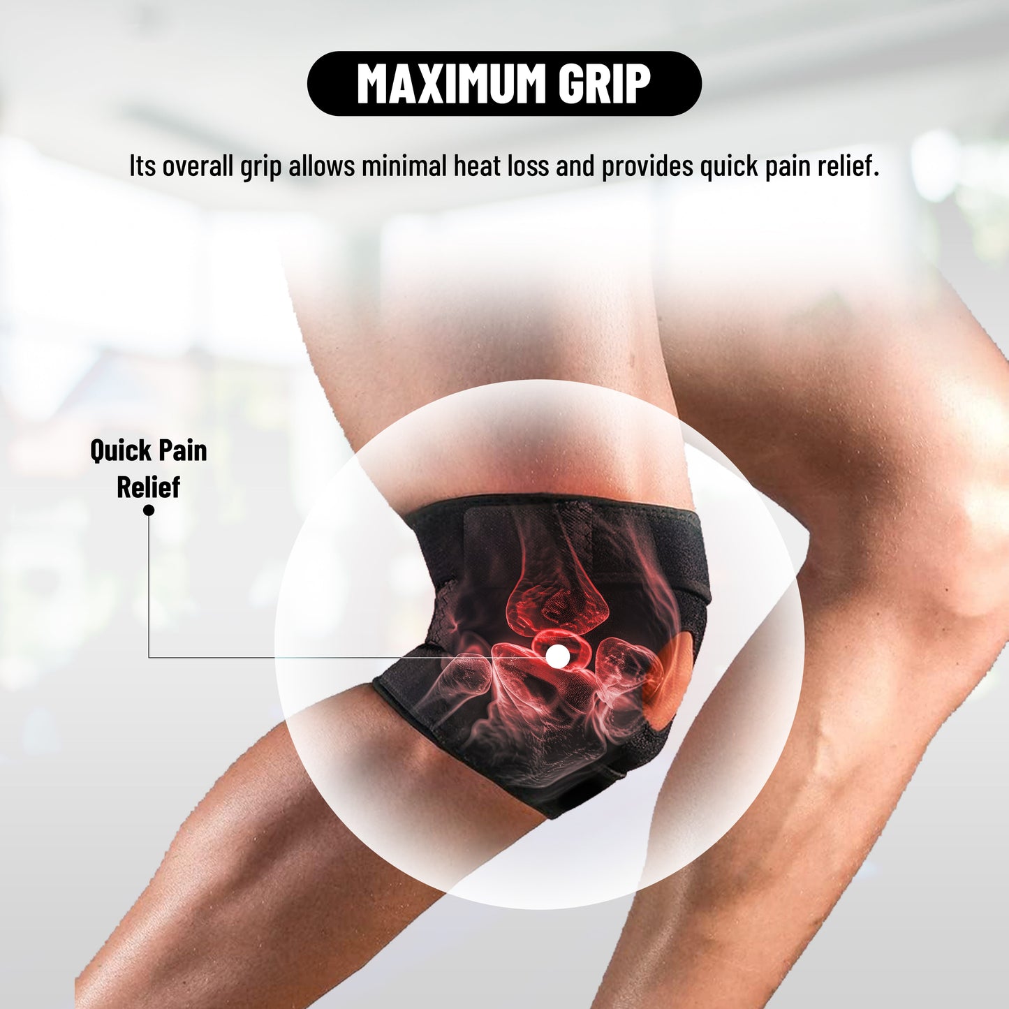 Endless verstellbare elastische Kniestütze Paar | Material: Neopren | Für Arthritis, Meniskus Riss, ACL, Knie Schmerzlinderung, Läufer, Sport, Fitnessstudio, Sport, Übung, Training, Radfahren