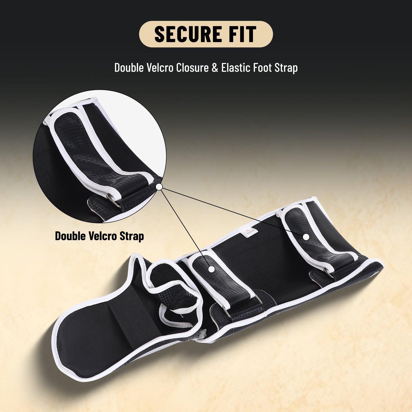 Endless Martial Arts Schienbeinschützer | Material: Kunstleder | Verstellbare thailändische Beinschützer mit Spannschutz für Kickboxen, MMA Training & Sparring | Professionelle MMA Ausrüstung | Männer & Jungen