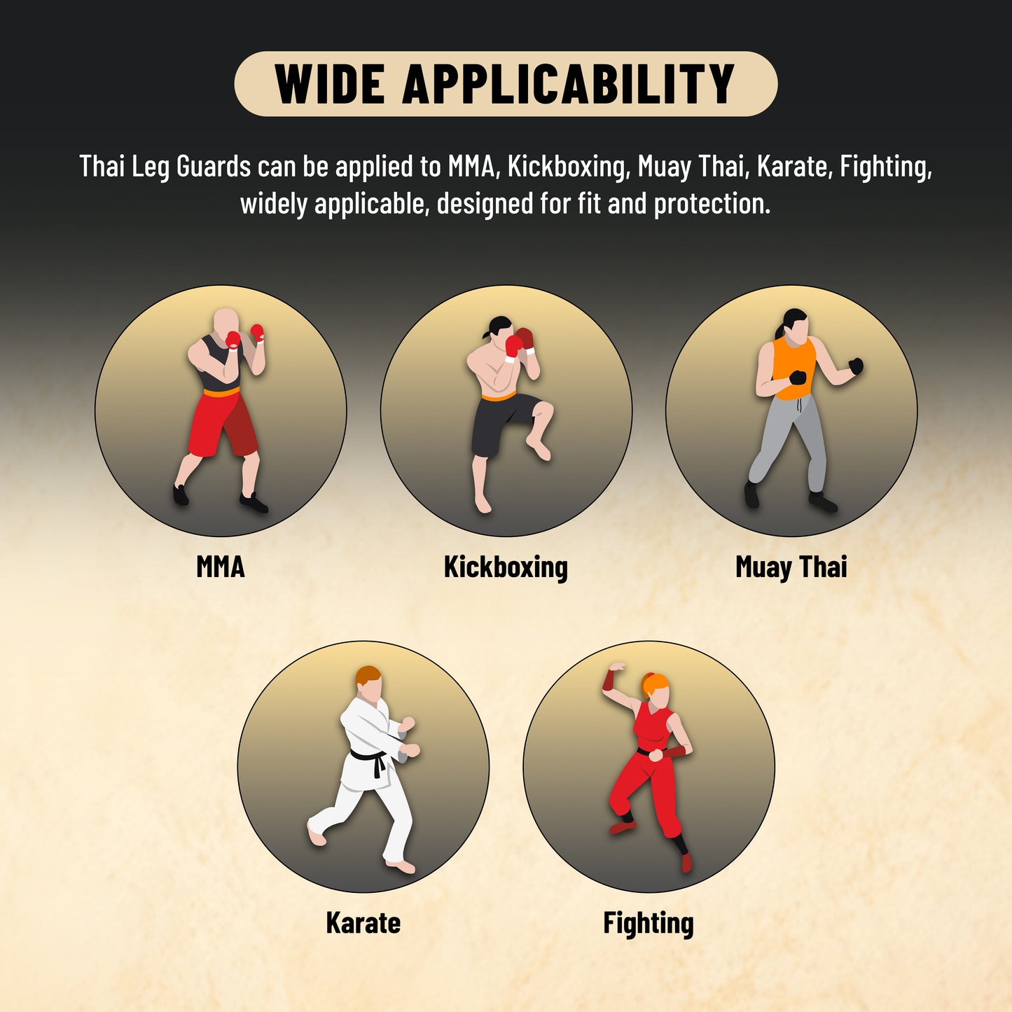 Endless Martial Arts Schienbeinschützer | Material: Kunstleder | Verstellbare thailändische Beinschützer mit Spannschutz für Kickboxen, MMA Training & Sparring | Professionelle MMA Ausrüstung | Männer & Jungen