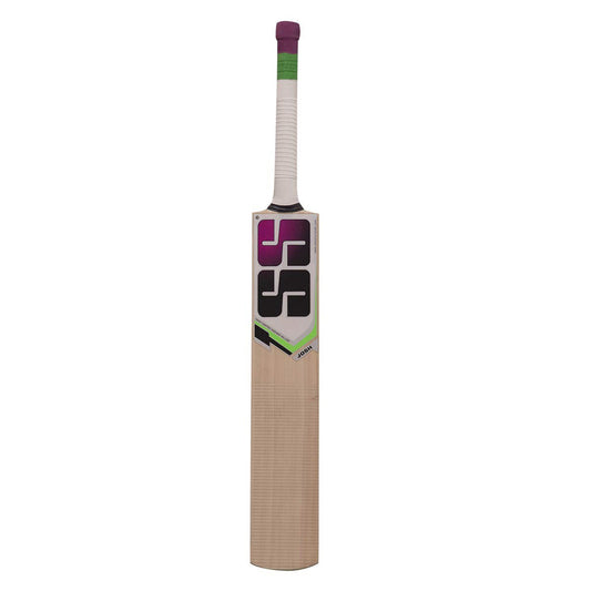 SS josh Cricketschläger für Herren und Jungen (Beige, Größe -3) | Material: Kashmir Willow | Leichtgewicht | Kostenloser Bezug | Spielfertig | Für fortgeschrittene Spieler | Ideal für Lederball | Klasse 4