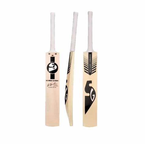 SG Scorer Classic Cricketschläger für Herren und Jungen (Beige) | Material: Kashmir Willow | Leichtgewicht | Kostenloser Bezug | Spielfertig | Für fortgeschrittene Spieler | Ideal für Lederball