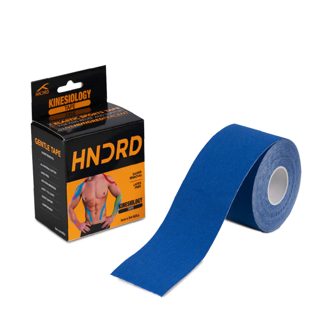 HUNDRED Kinesiologie-Tape Größe: 5 Meter | Unisex | Material: Baumwolle/Elastan | Linderung von Muskelkater und Schmerzen | Steigerung der Leistungsfähigkeit, Durchblutung und Körperwahrnehmung | Vorbeugung zukünftiger Verletzungen