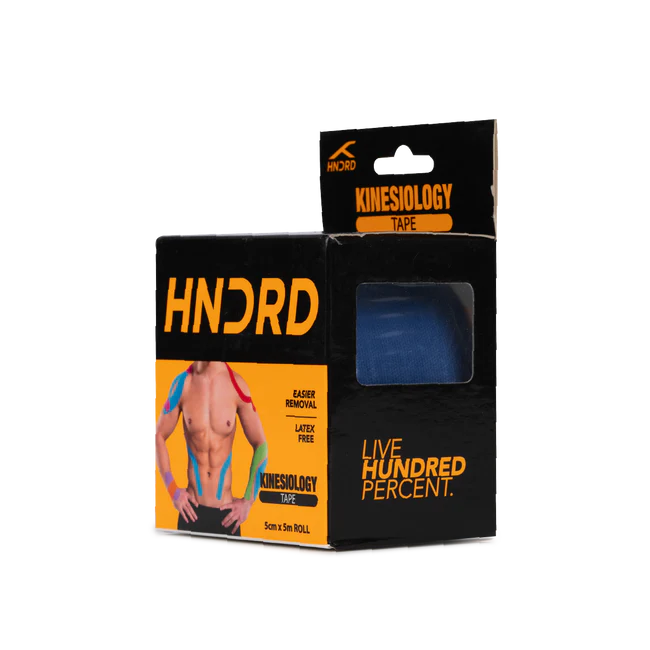 HUNDRED Kinesiologie-Tape Größe: 5 Meter | Unisex | Material: Baumwolle/Elastan | Linderung von Muskelkater und Schmerzen | Steigerung der Leistungsfähigkeit, Durchblutung und Körperwahrnehmung | Vorbeugung zukünftiger Verletzungen
