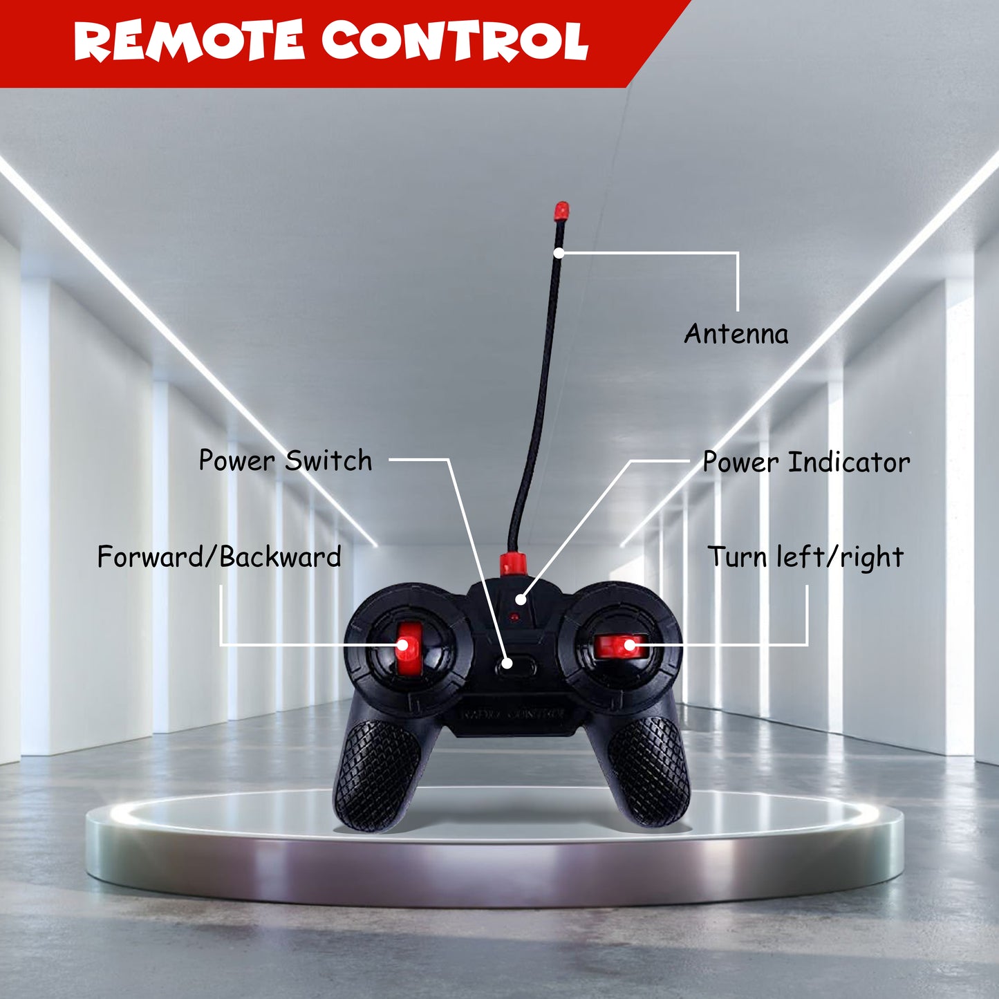 FUNFY F1-Rennauto im Maßstab 1:12 | 4WD RC | Schwarz | Kunststoff | Spannendes und realistisches Rennerlebnis für Kinder