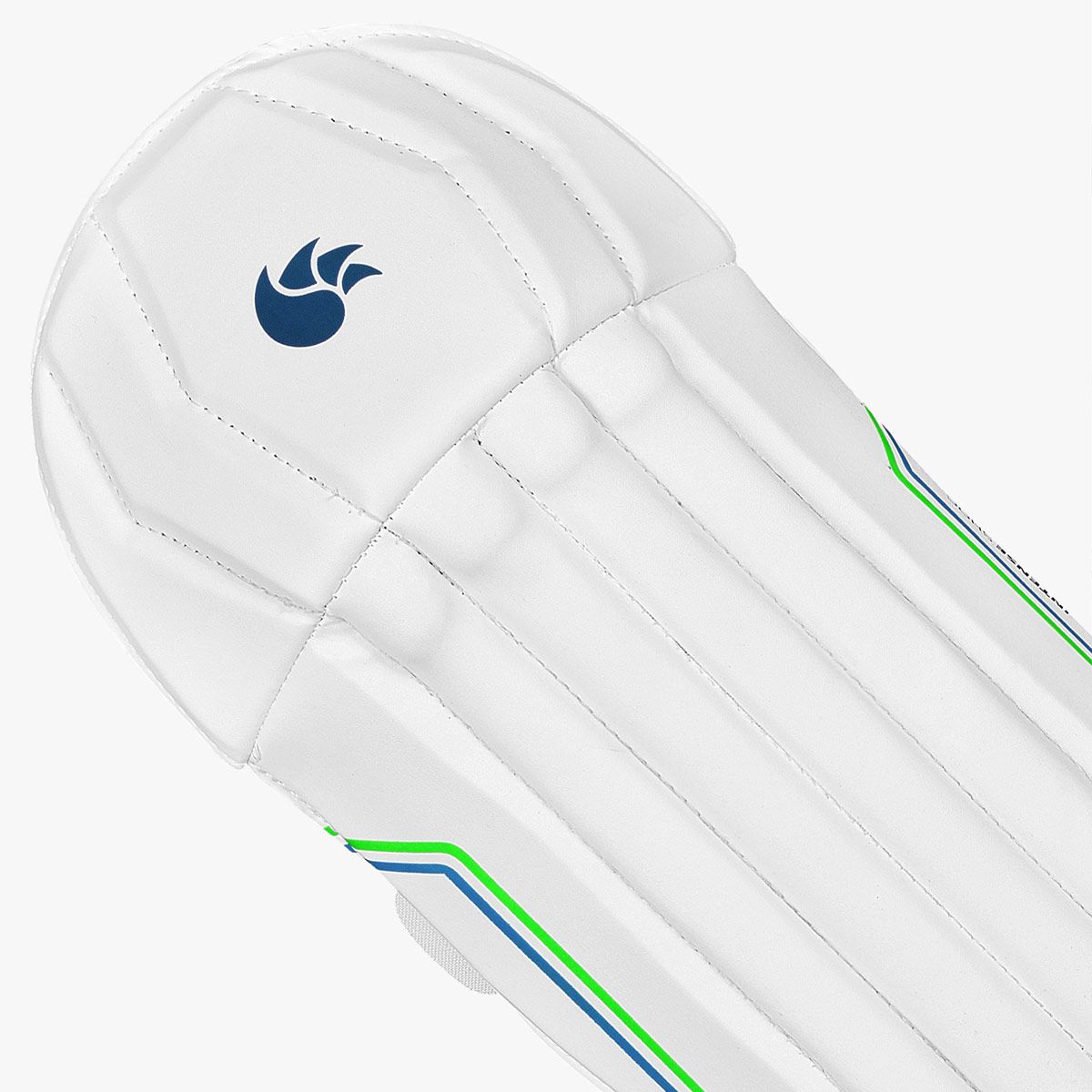 DSC Intense Shoc Cricket Wicket Keeping Legguard | Color: White | Material: PVC | for Men & Boys | Mesh Instep | Highly Comfortable | Perfect Fit | Low Density Foam in The Bolsters