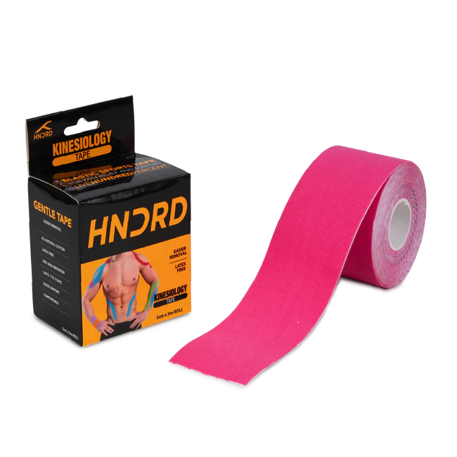 HUNDRED Kinesiologie-Tape Größe: 5 Meter | Unisex | Material: Baumwolle/Elastan | Linderung von Muskelkater und Schmerzen | Steigerung der Leistungsfähigkeit, Durchblutung und Körperwahrnehmung | Vorbeugung zukünftiger Verletzungen