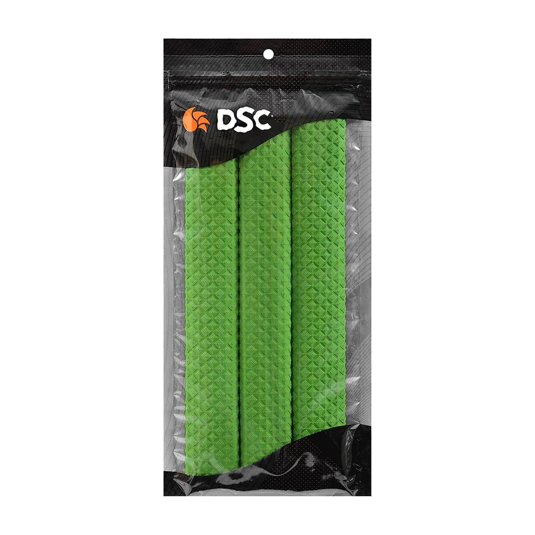 DSC 1500340 Rhino Cricket Grip | Farbe: Multicolor | Größe: Standard | 3er-Pack | Material: Gummi | Verbesserte Kontrolle | Langlebige Leistung | Einfache Installation | Für alle Spieler geeignet