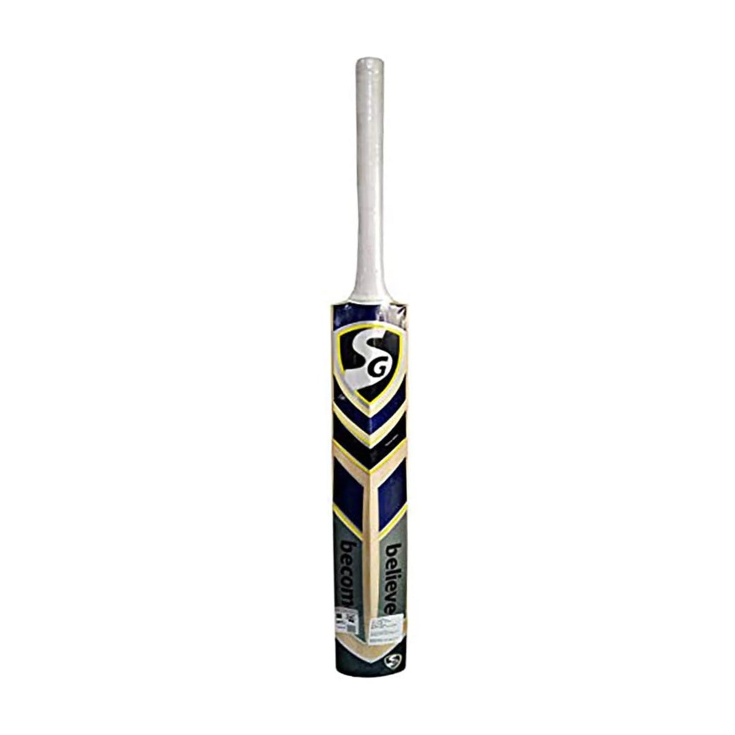 SG Sierra Plus Cricketschläger für Herren und Jungen (Beige) | Material: Kashmir Willow | Leichtgewicht | Kostenlose Hülle | Spielfertig | Für fortgeschrittene Spieler | Ideal für Lederball