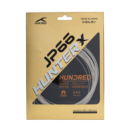 JP 66 HUNTER X Ice White Badminton-Saiten | Länge: 10 m/33 Fuß | Dicke: 0,7 mm