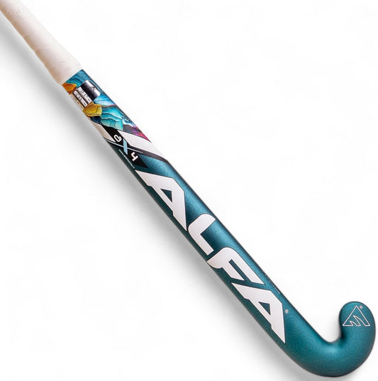 A L F A Unisex-Adult AX4 Hockey Stick, Grüner Funke, 36.5 Inches