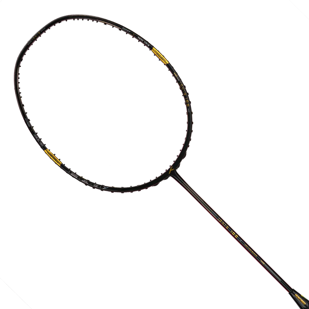 Hundred IONIQ 100 (4U) Badmintonschläger (Schwarz/Rot)