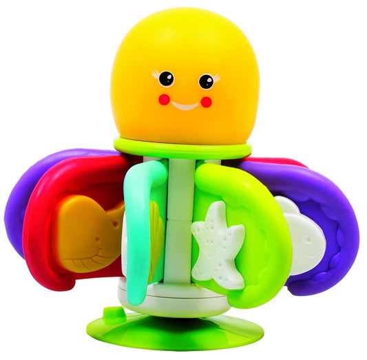Giggles – Flap N Clap Octopus, mehrfarbiges Aktivitätsspielzeug für den Hochstuhl, fördert die motorischen Fähigkeiten, ab 6 Monaten, Spielzeug für Kleinkinder und Vorschulkinder