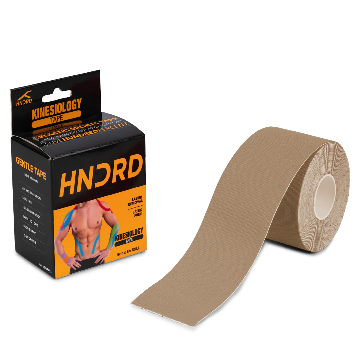 Hundred Professional Kinesiology Tape – Waterproof, Breathable Muscle & Joint Support Tape for Sports & Recovery