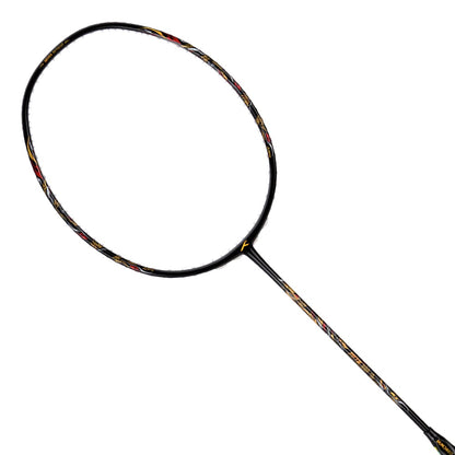 HUNDRED Battle 900-3U Graphite bespanntes Badmintonschläger mit vollständiger Schlägerhülle (schwarz)