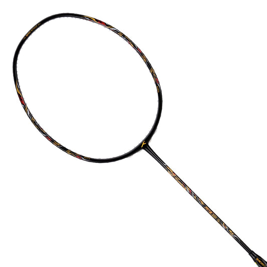 HUNDRED Battle 900-3U Graphite bespanntes Badmintonschläger mit vollständiger Schlägerhülle (schwarz)