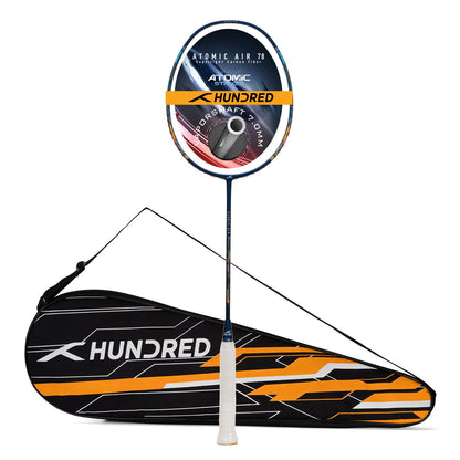 Hundred ATOMIC AIR 78 badminton racket, black/gold