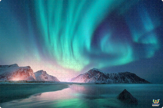 Webby Aurora Borealis Jigsaw Puzzle | 1000 Pieces | Challenging Indoor Puzzle for Teens & Adults | Boosts Focus, Problem Solving & Creativity | STEM Learning Toy for Ages 14+