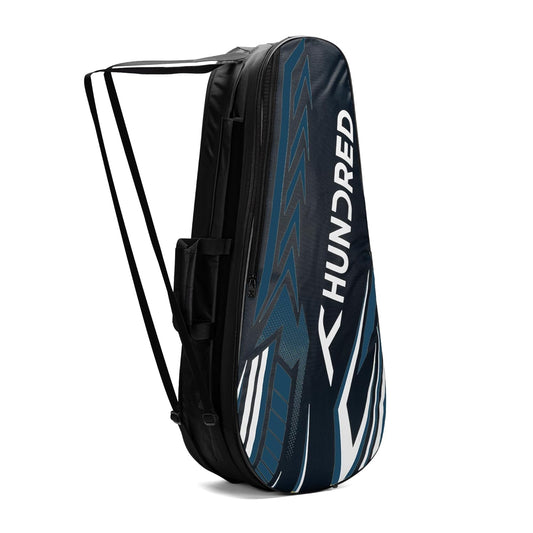 HUNDRED Urban Pod Badminton Kit Bag, 3 Spacious Compartments, Double Zip Closure
