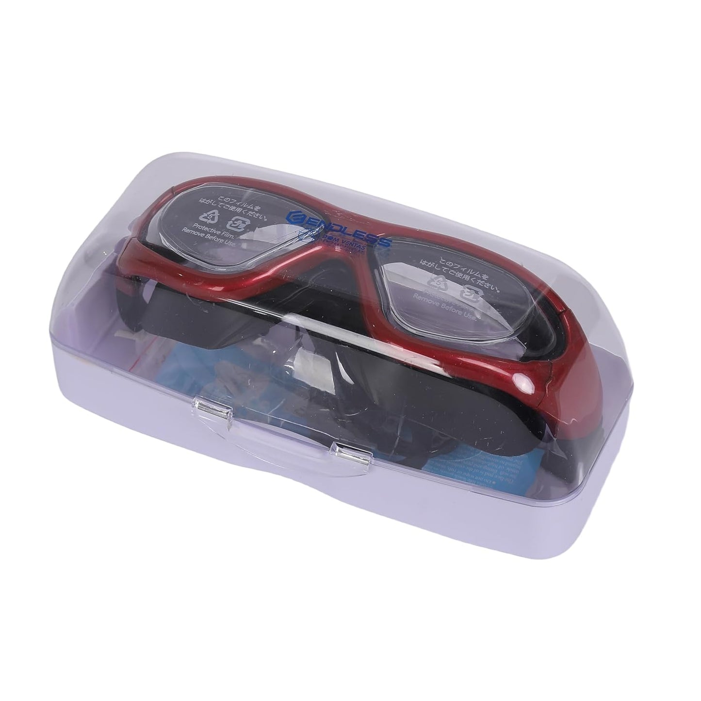 Endless EL1007 Premium-Schwimmbrille mit Antibeschlag- und UV-Schutz  Material: Silikon, PU | Stilvolle Brille mit 180-Grad-Weitwinkel | Weiche Silikondichtung für Dichtheit | Mit Hartschalenetui