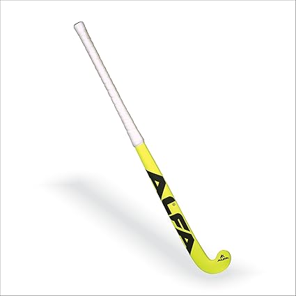A L F A Unisex-Adult Indoor 10 Hockey Stick, Gelb, 36.5 Inches