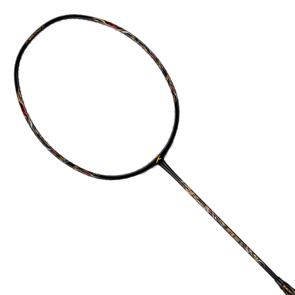 HUNDRED Battle 900-4U Badminton Racket with Graphite String and Complete Racket Cover (Black)